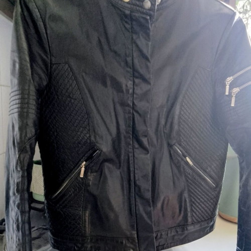 Δερμάτινο μπουφάν μηχανής Terenova like new, unisex, made in Europe