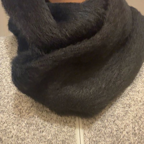 North Face wool scarf neck warmer black new