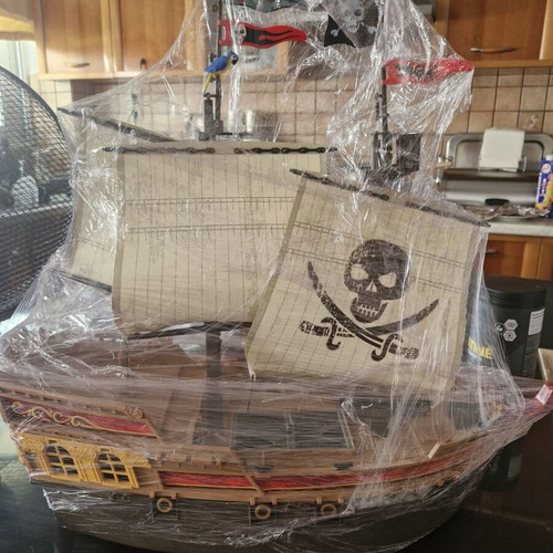 Playmobil ship set like new, wrapped for protection