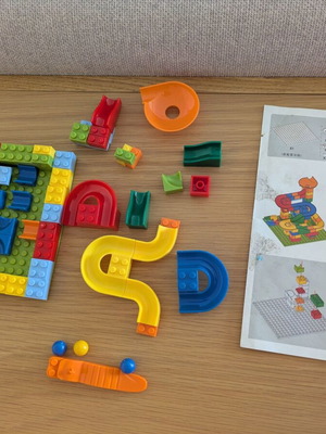 Small Building Blocks with Slides Compatible with Popular Brand