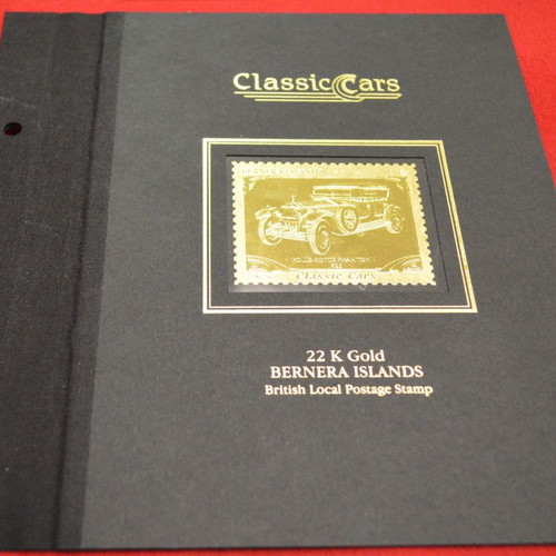 Collectible British stamp with a 22-carat gold leaf and a certificate of authenticity (65 euros).