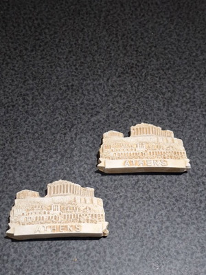 Athens Parthenon Refrigerator Magnets set of 2 new