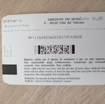 Vatican Museum Ticket used, 2009