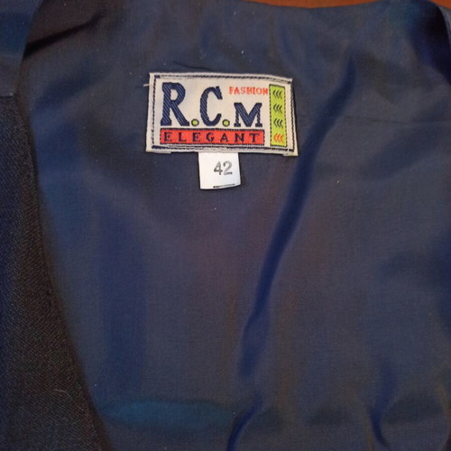 Men's blue vest used, size 42