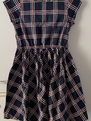 Lands' End girls dress like new, size 140 cm, blue and red