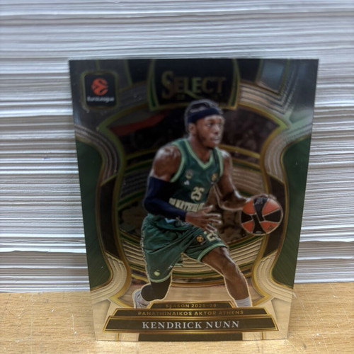 2025-26 Select Euroleague Kendrick Nunn Base Card new