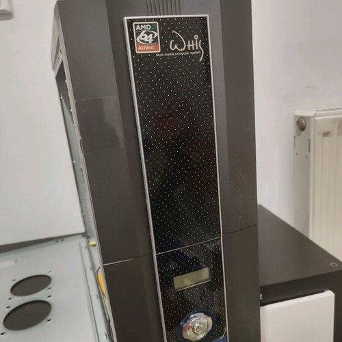 Retro PC Case with LCD Display used, Midi Tower ATX