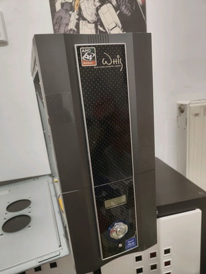 Retro PC Case with LCD Display used, Midi Tower ATX