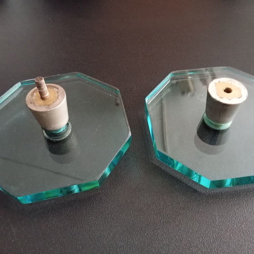 Octagonal glass door knob used for Securit glass door