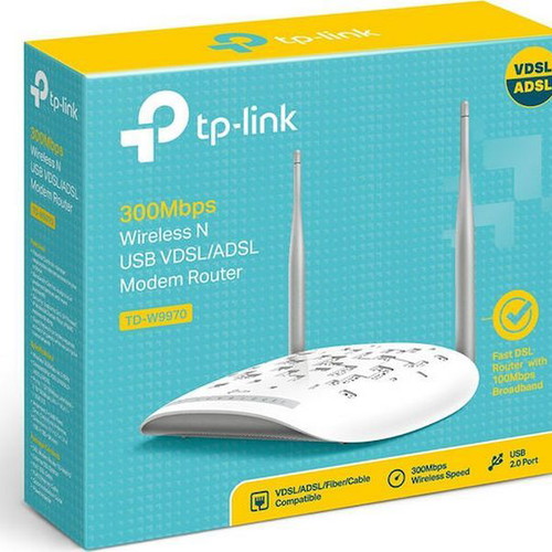 TP-LINK TD-W9970 v2 Wireless VDSL2 Modem Router Wi-Fi 4 with 4 Ports new