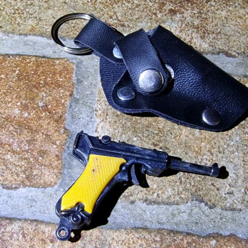 Mauser Mini metal keychain 80's new with holster