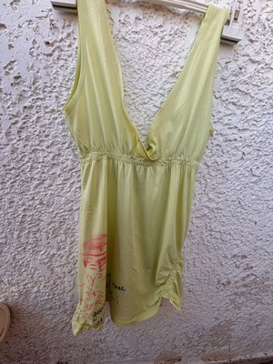 BSB women's blouse used summer green S/M with print