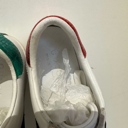 GG white leather sneakers size 38 used