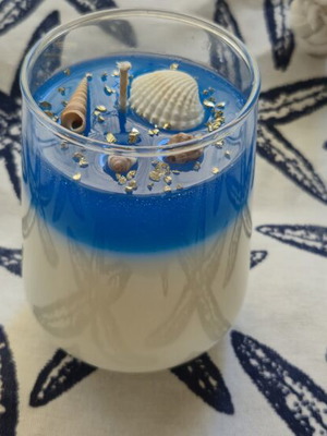 Χειροποίητο αρωματικό κερί σόγιας Sea shell dream