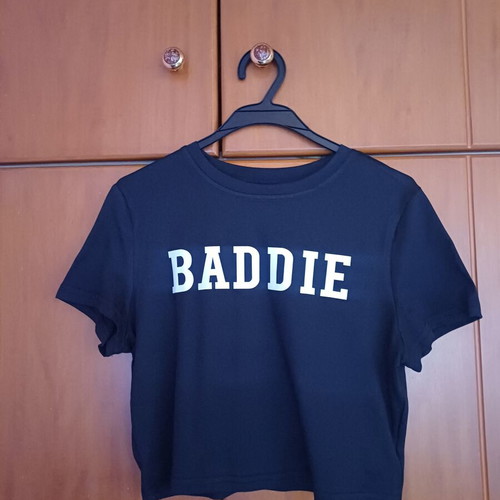Baddie Crop Top Shein Large Black like new