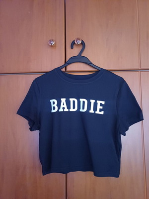 Baddie Crop Top Shein Large Black like new