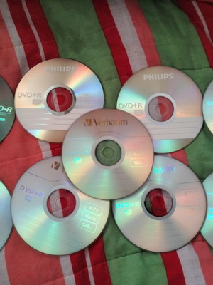DVD άδεια καινούργια, πακέτο 9 τμχ