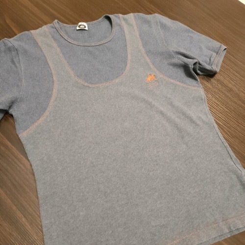 T-shirt Nikos Apostolopoulos used, blue, size Small