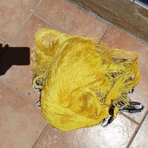 Handmade fishing cast net like new, 5 kg, 4.80 m diameter