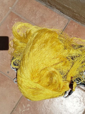 Handmade fishing cast net like new, 5 kg, 4.80 m diameter