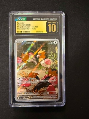 Pokemon Spearow #151 Mega Evolution CGC 10 pristine card