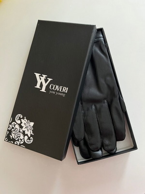 Leather gloves new with insulation, black, size XL