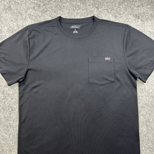 Dickies black men's T-shirt Large polyester with pocket