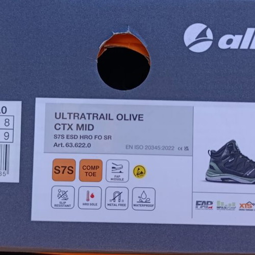 Albatros Ultratrail Work Shoes size 42 new, S3, ESD safe