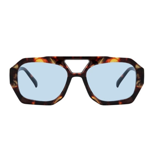 Pervedere sunglasses like new, tortoise frame with blue lens