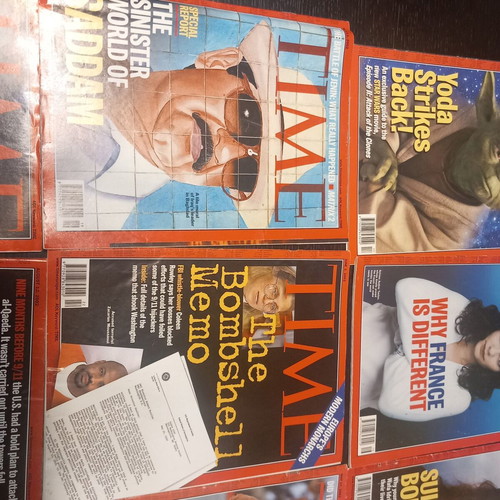 Time magazines used, American edition 15 issues 2002