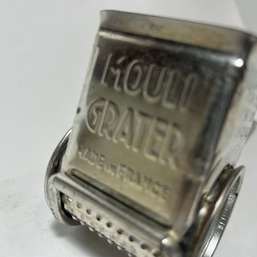 Antique Mouli Grater with Red Wooden Handle like new