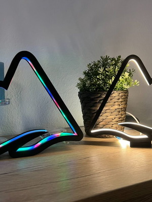 3D Printed Mountain Lamp new, modern lamp with ambient lighting