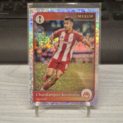 Topps Merlin Charalampos Kostoulas Mini-Diamond Refractor card new
