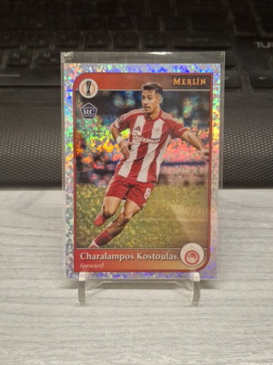 Topps Merlin Charalampos Kostoulas Mini-Diamond Refractor card new