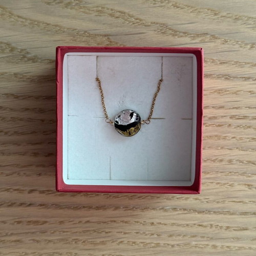 Antica Murrina Venezia necklace like new, black and gold