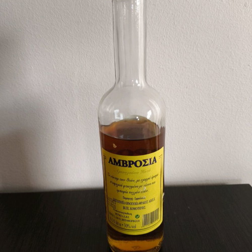 Ambrosia cognac used, 30%, slight product missing