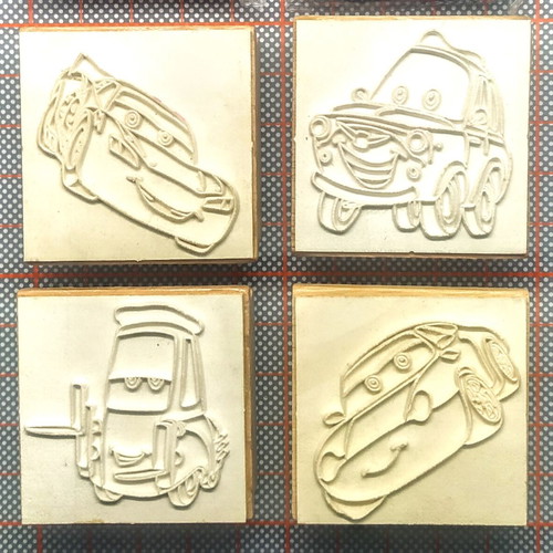 Cars Disney/Pixar Magic Stamp set 4 stamps and 2 ink pads new
