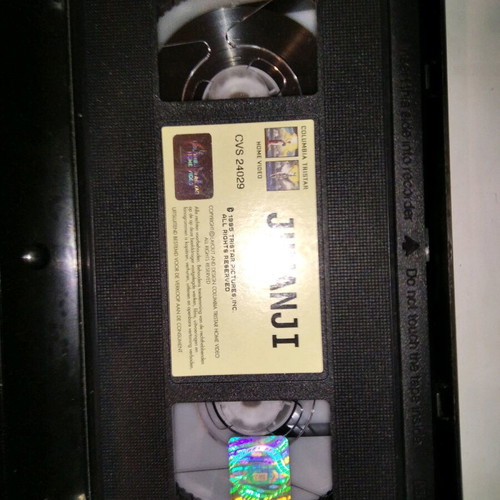 Jumanji VHS used, adventure fantasy movie