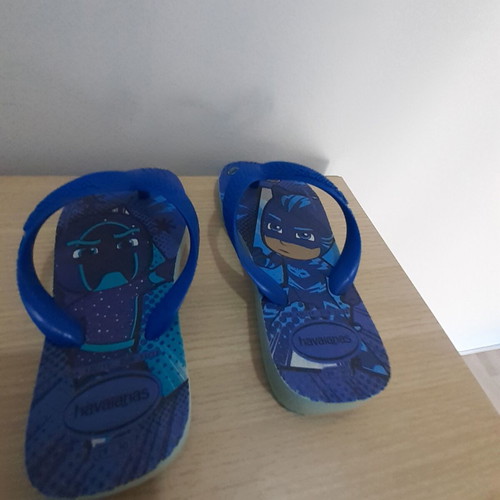 Havaianas children's flip-flops PJ Masks CatBoy Night Ninja size 29-30 like new