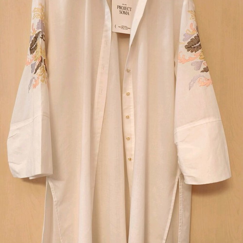 Agrimonia Embroidered Longsleeve Kimono Shirt Project Soma new