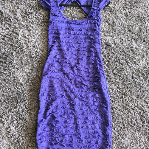 Terranova violet dress like new, size XS with bow detail