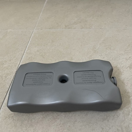 Enhanced Ice Pack like new for Portable Coolers and Delivery Bags, Grey