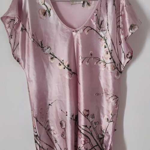 Nightgown and robe set like new, pink, size M