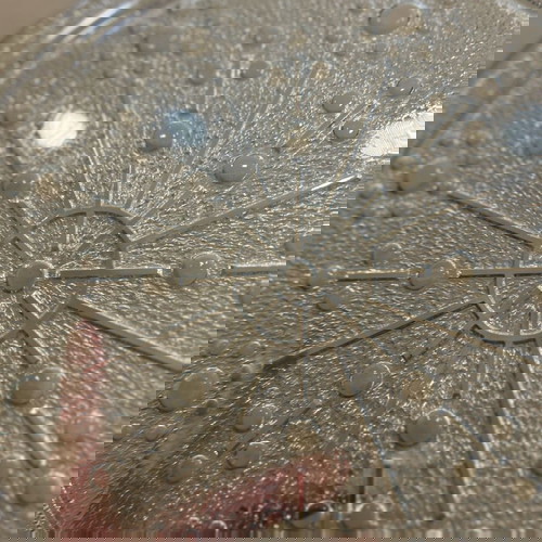 Чиния за торта Sputnik нова, Германия, винтидж с мехурчета