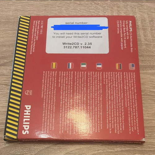 Philips write2CD software kit like new, CD recording