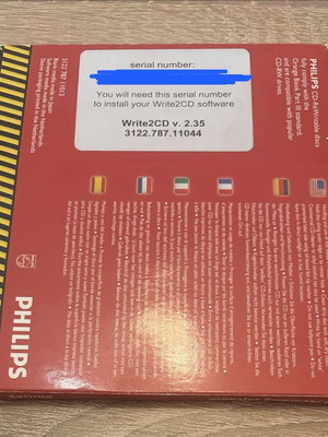 Philips write2CD software kit like new, CD recording