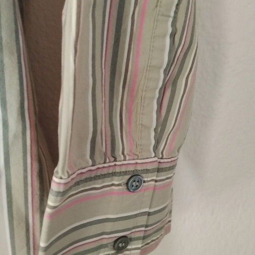 Express Design Studio women's striped shirt like new, beige and pink