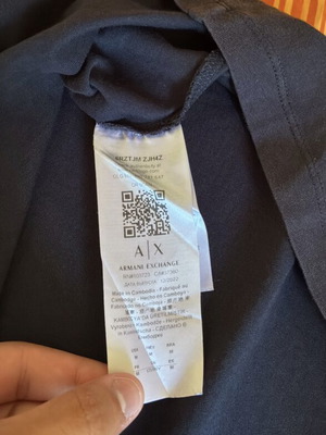 Armani Exchange T-shirt like new, blue, size M