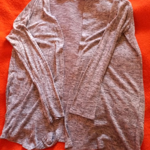 Long gray cardigan like new, size M