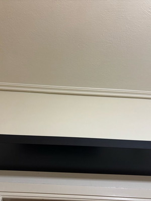 Black shelves set of 3 like new for books and decoration